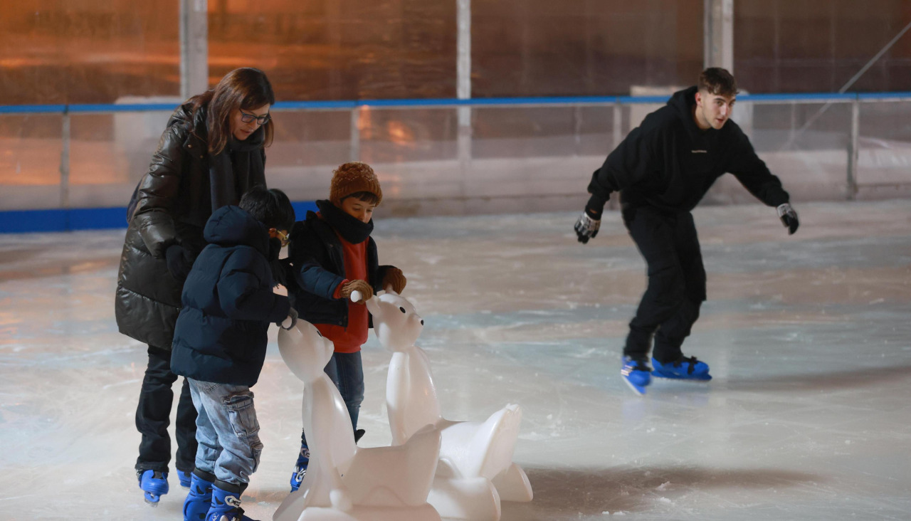 Pista de patinaje sobre hielo en A Coruña