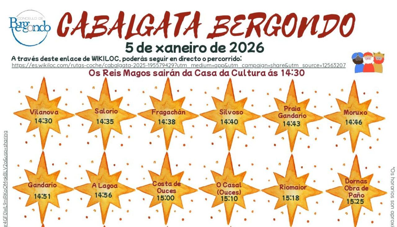 Cabalgata de Reis en Bergondo