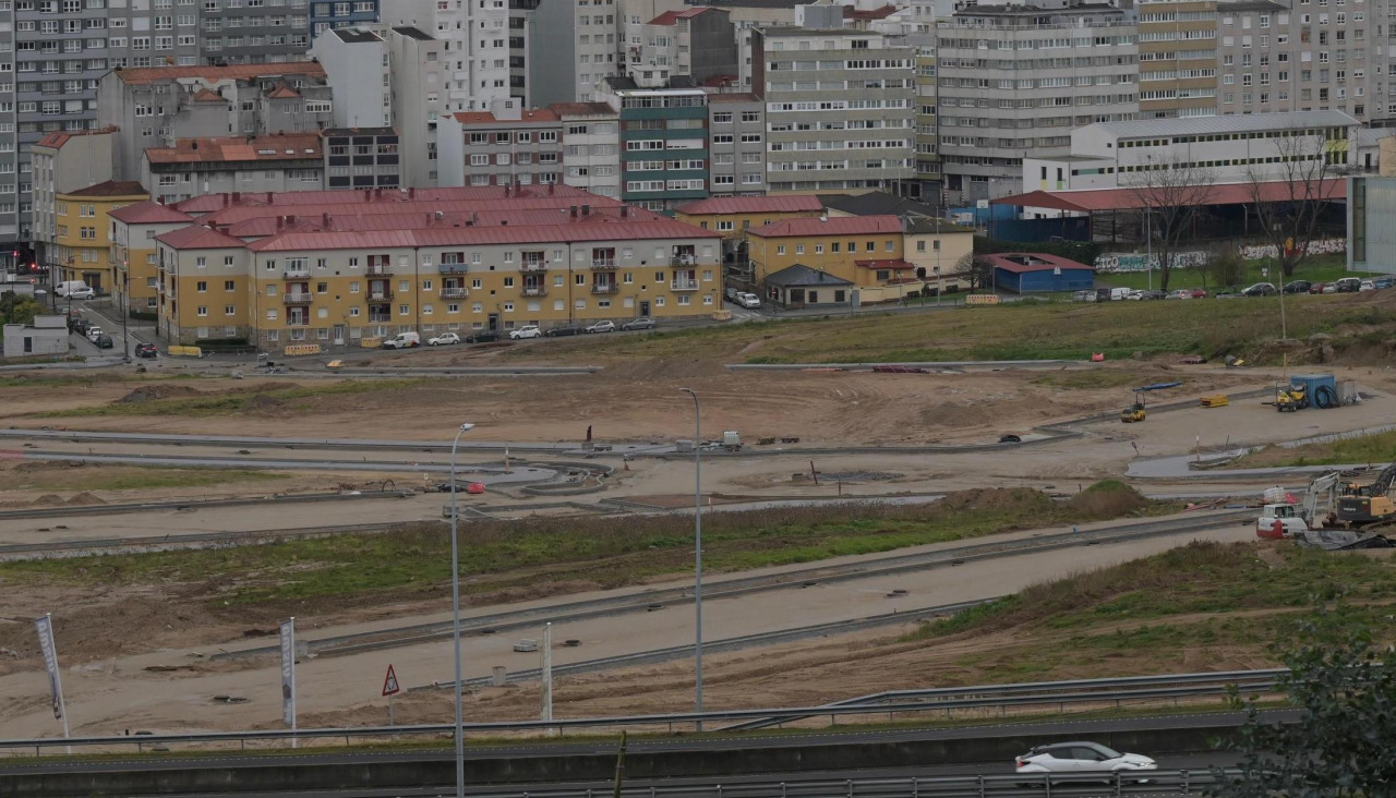 Vista del trazado que tendrán las calles y parcelas del nuevo barrio de Visma