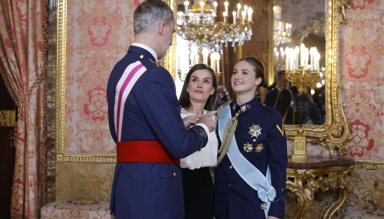 Felipe y Leonor en la Pascua Militar