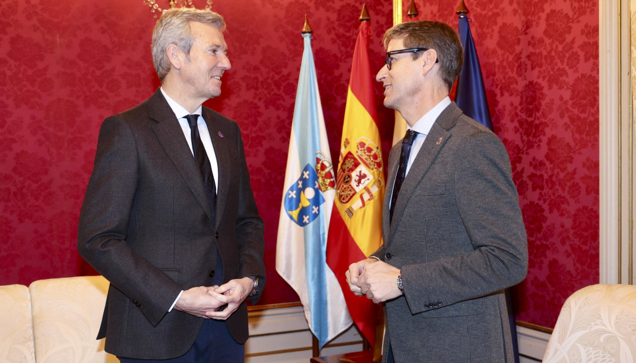 Rueda e Capellán, nun intre do seu encontro deste venres