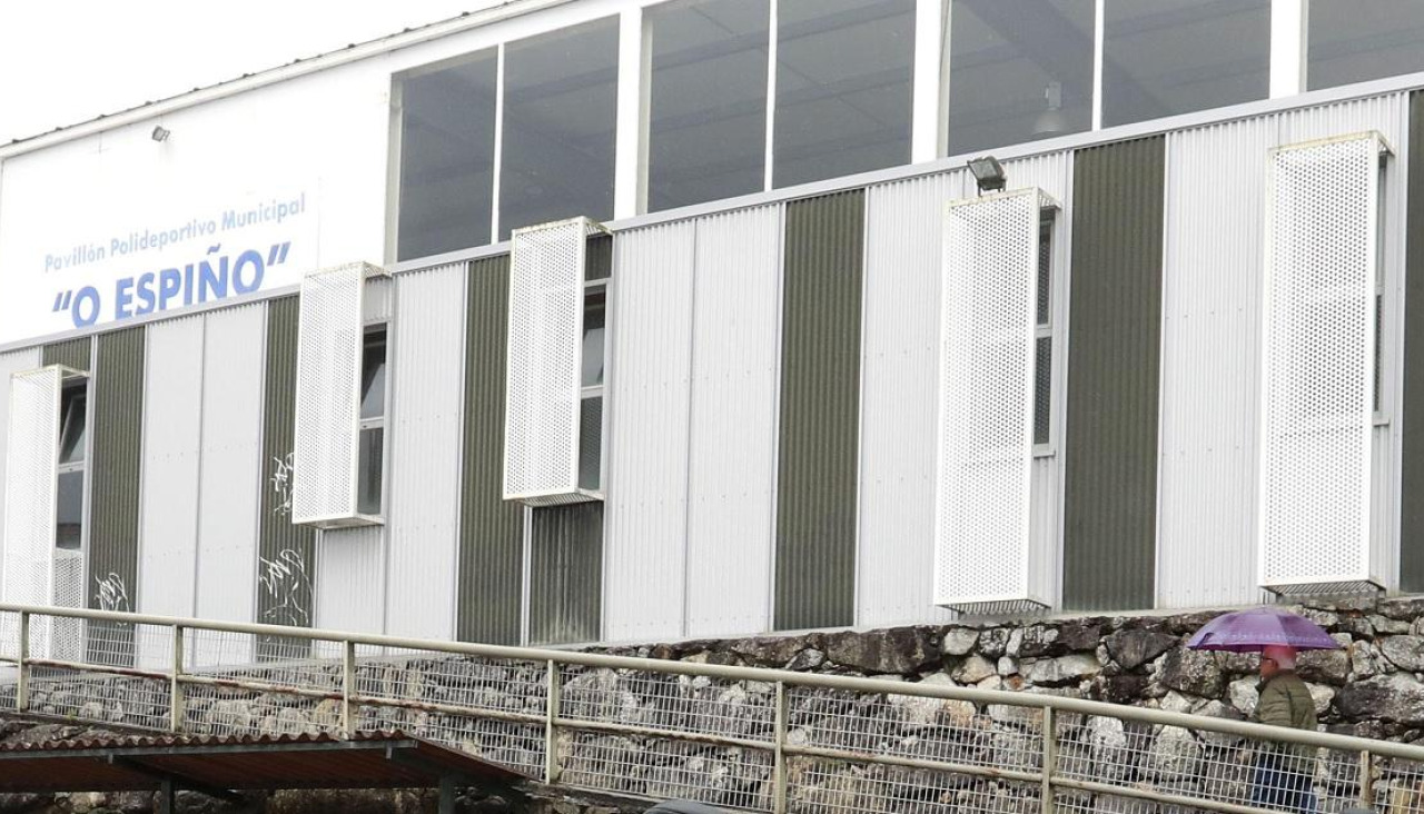 Vista del pabellón O Espiño