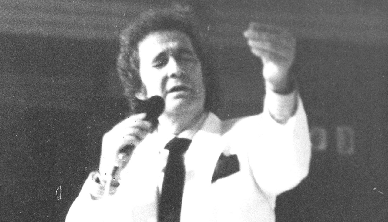 Pucho Boedo, durante una actuación