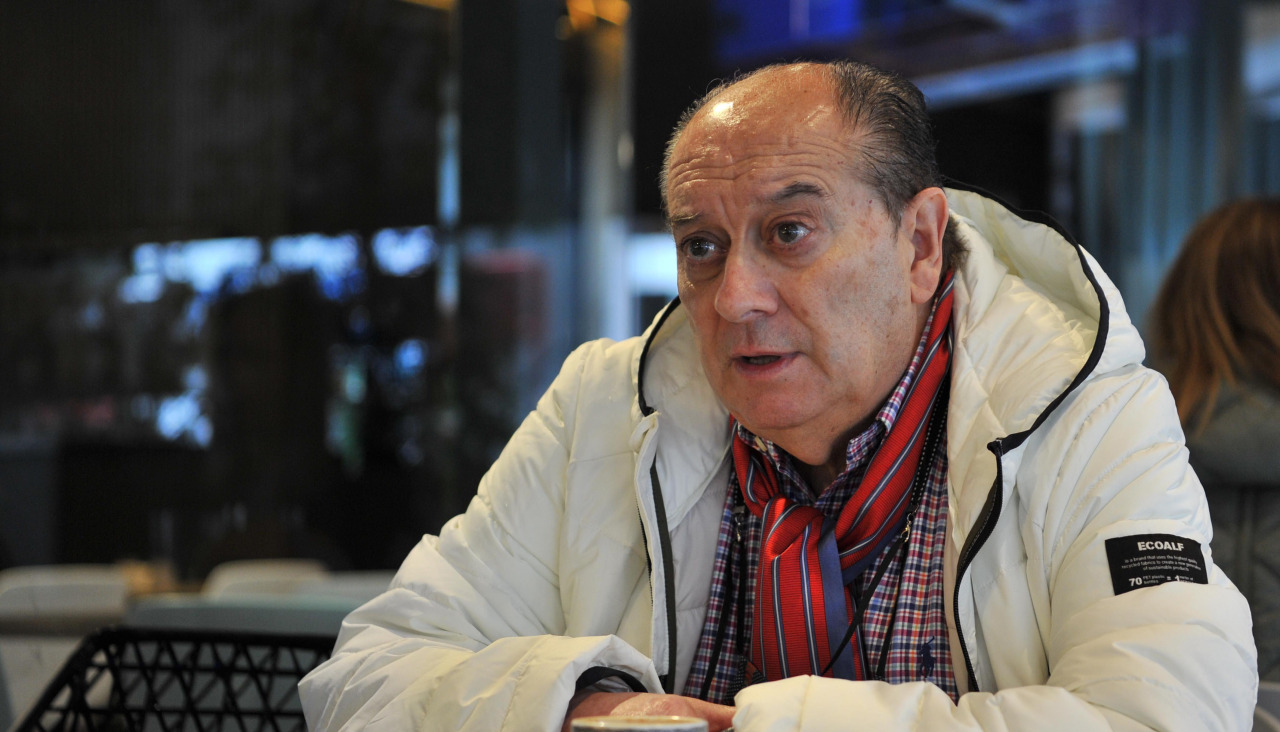 Juan Ángel Barros Botana, durante una entrevista