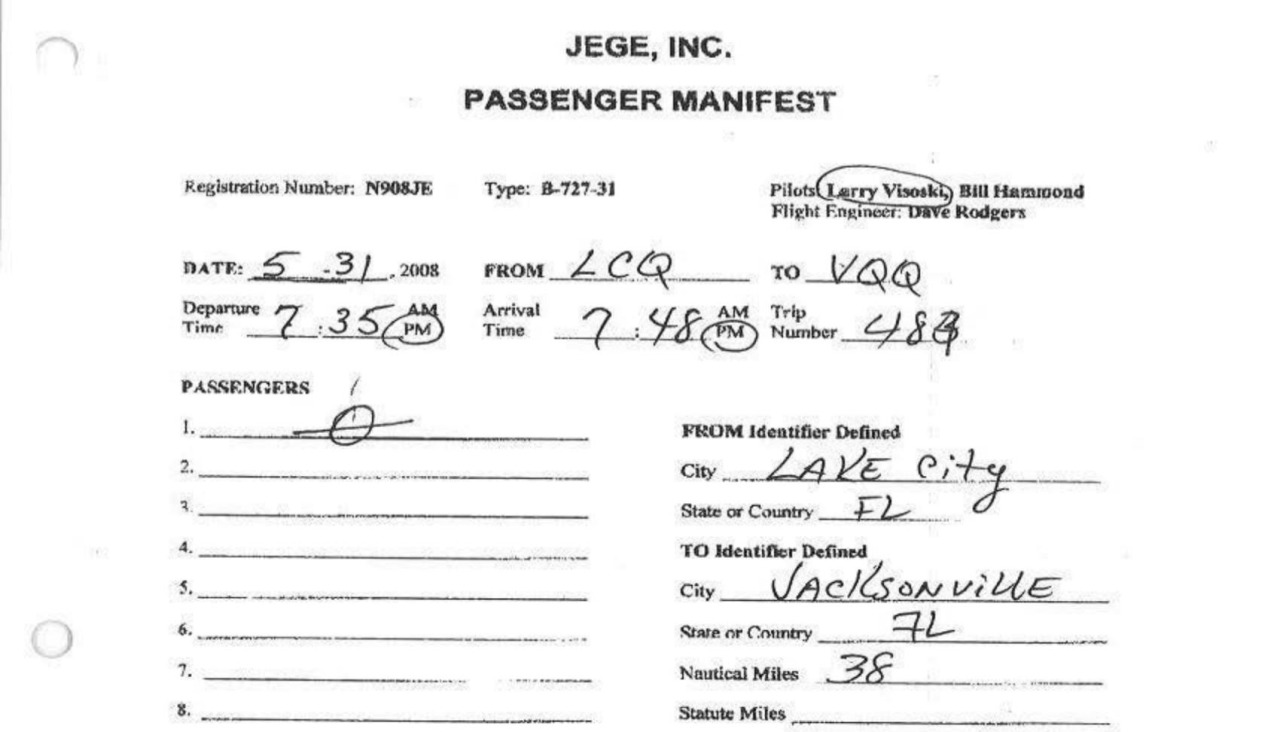 Documento en los archivos desclasificados