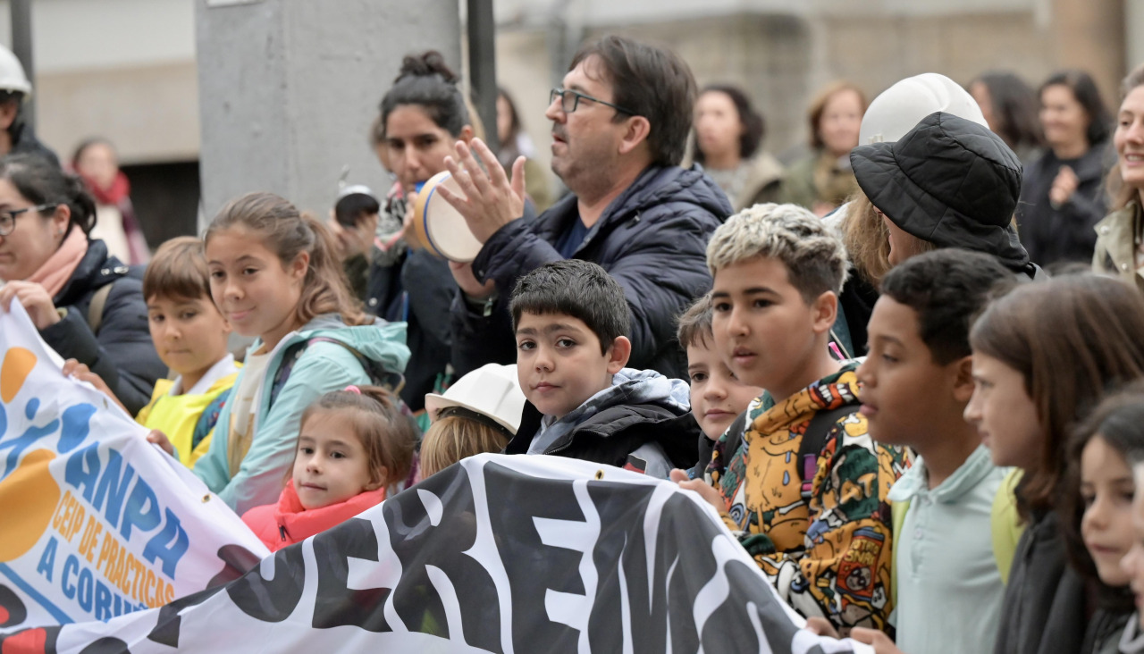 Un momento de una de las movilizaciones del CEIP de Prácticas