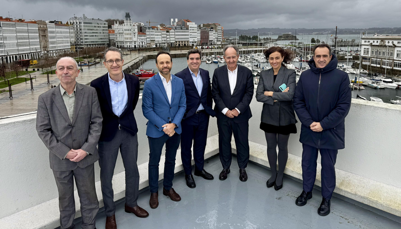 Encuentro de las autoridades portuarias de A Coruña y Baleares realizado este viernes