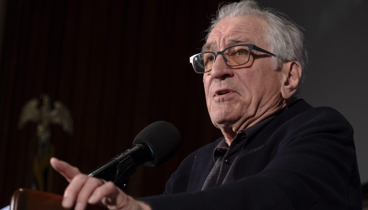 El actor Robert De Niro, durante una entrevista