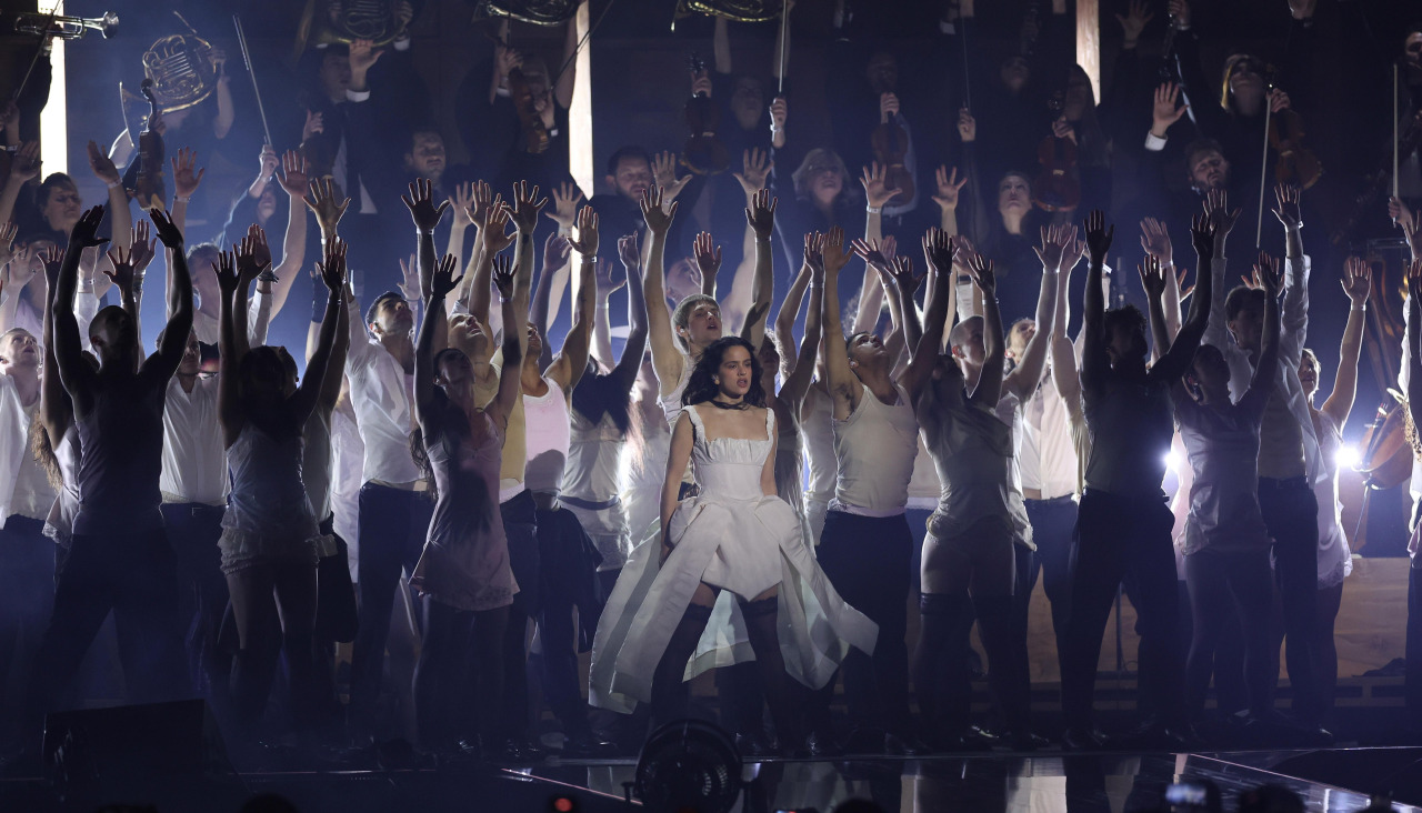 Rosalía, en un momento de su espectacular actuación 