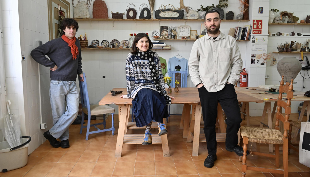 Andrea Pavón, Pablo y Miguel Muñoz, en Estudio Río Río