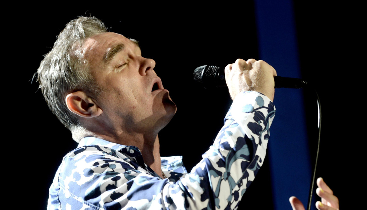 El cantante Morrissey, durante uno de los conciertos de su nueva gira