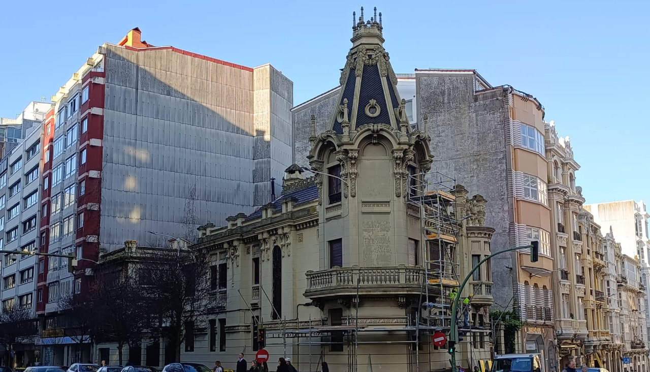 Aspecto de Casa Escudero, en la tarde de este lunes