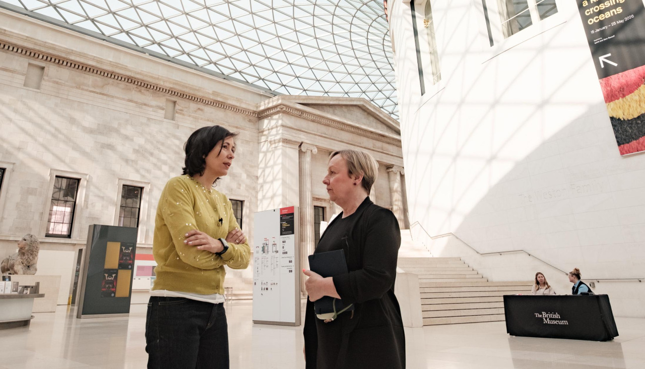 As representantes da Xunta e do British Museum, en Londres