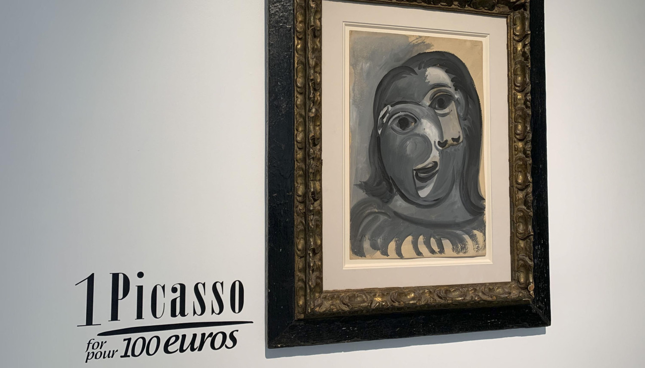 Imagen de la obra que se sorteará, 'Tête de femme' (1941), tomada en París el 31 de marzo