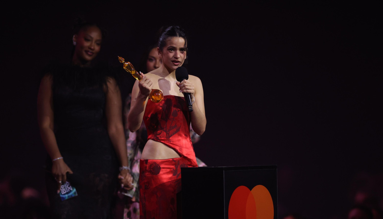 Rosalía, en su discurso tras recibir el premio a mejor artista internacional en los Brit Awars en febrero