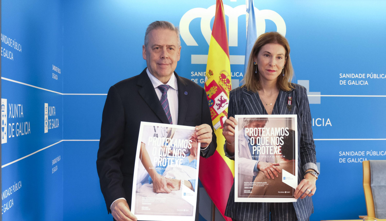 Gómez Caamaño e Lobato, este martes na presentación da campaña
