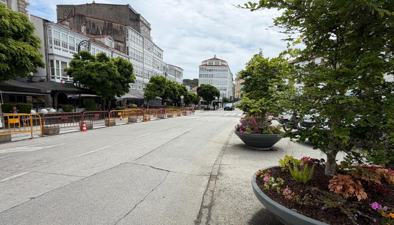 Betanzos está realizando actuaciones en el entorno de la plaza de los Irmáns García Naveira