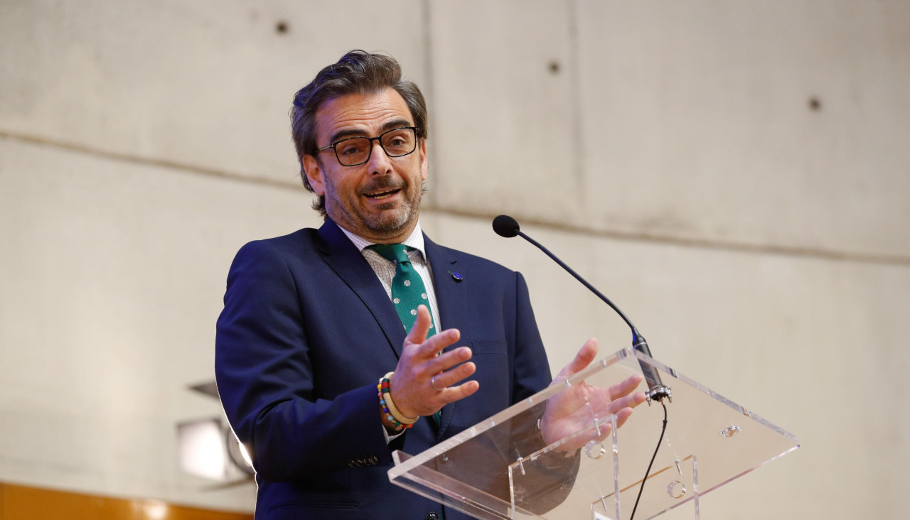 Diego Calvo, durante su intervención en un acto el pasado 2 de junio