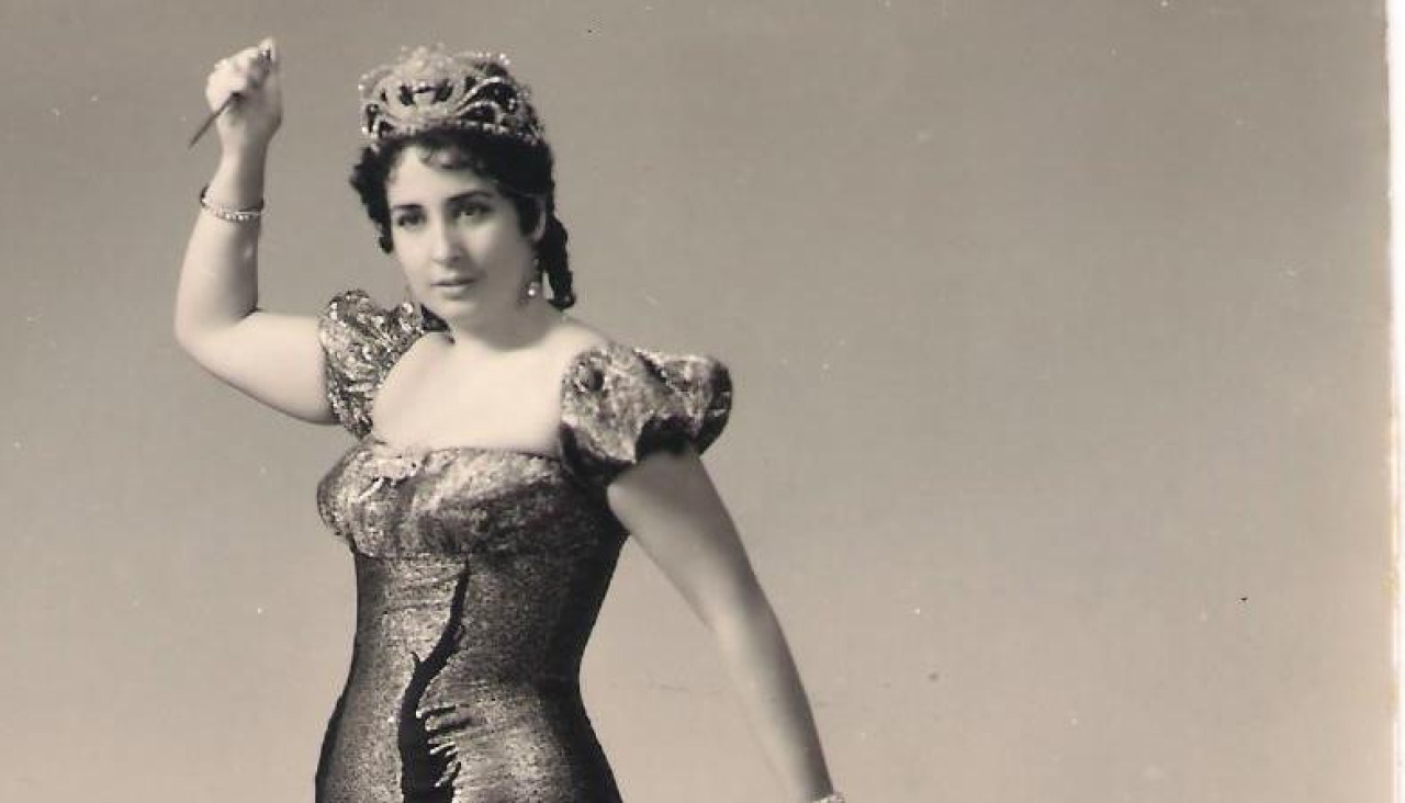 María Luisa Nache, en una imagen caracterizada para la ópera 'Tosca'