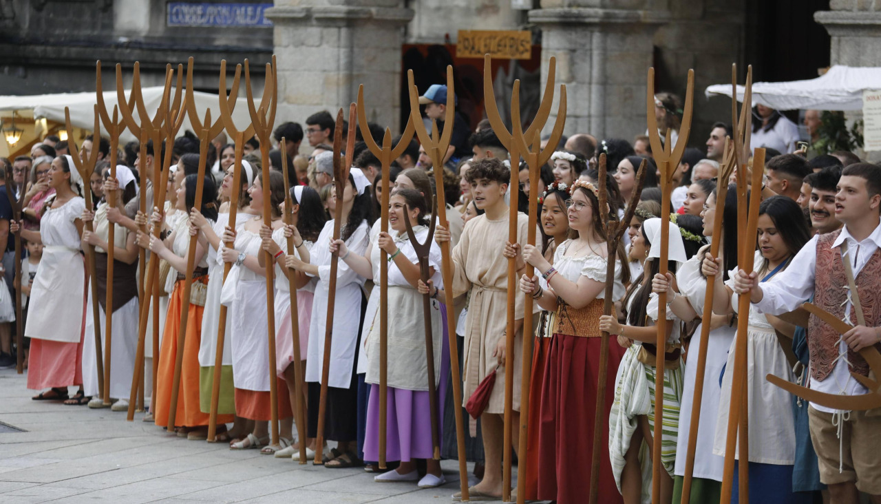 El movimiento irmandiño también se representa en la Feira Franca de Betanzos