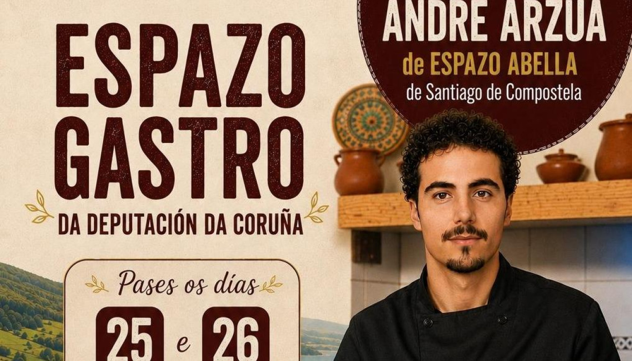 Cartel del Ayuntamiento de Curtis sobre la actividad