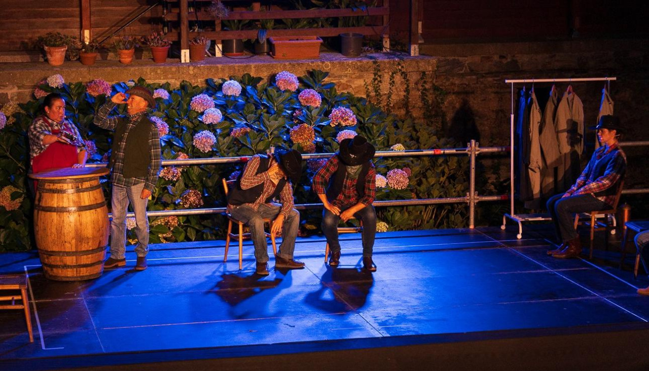 Unha actuación na Mostra de Teatro no Mosteiro