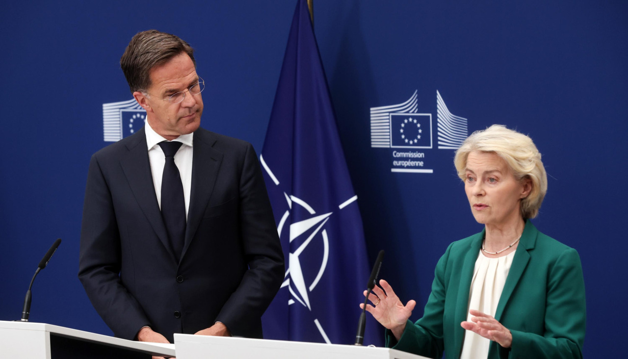 Rutte y Von der Leyen comparecen en rueda de prensa tras su reunión de este miércoles en Bruselas