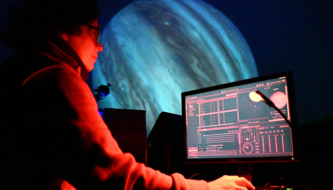 Sesión en el Planetario de la Casa de las Ciencias @pedro puig