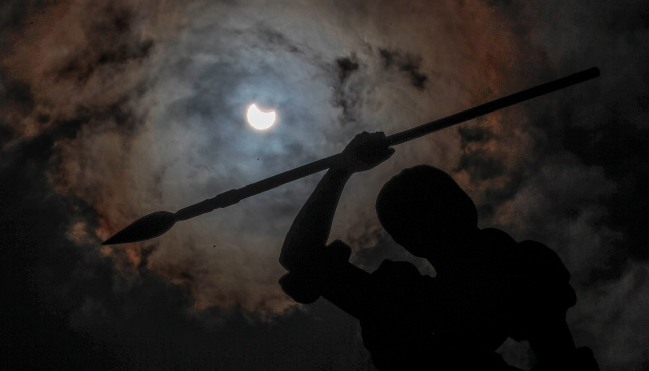 Eclipse parcial de sol @Quintana