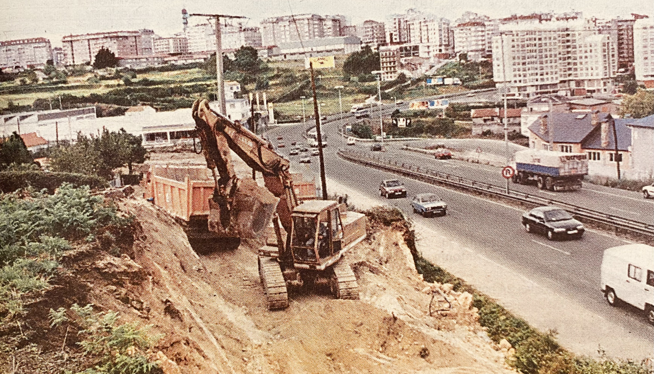 Obras de los accesos en 1997