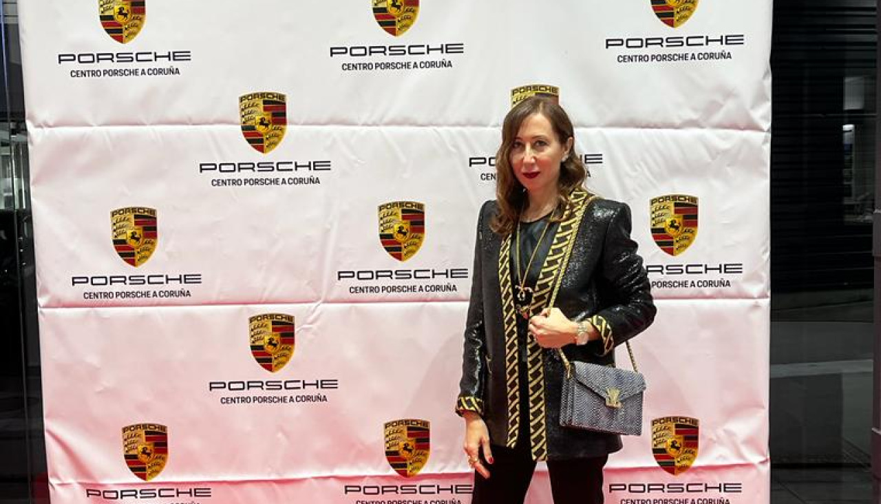 Natalia Alcayde en el evento de Porsche