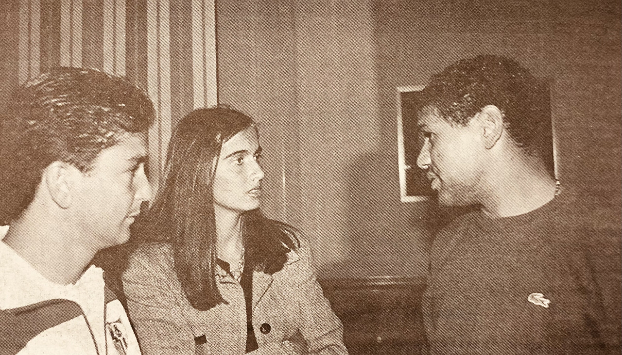 Bebeto, Denisse y Donato 1997