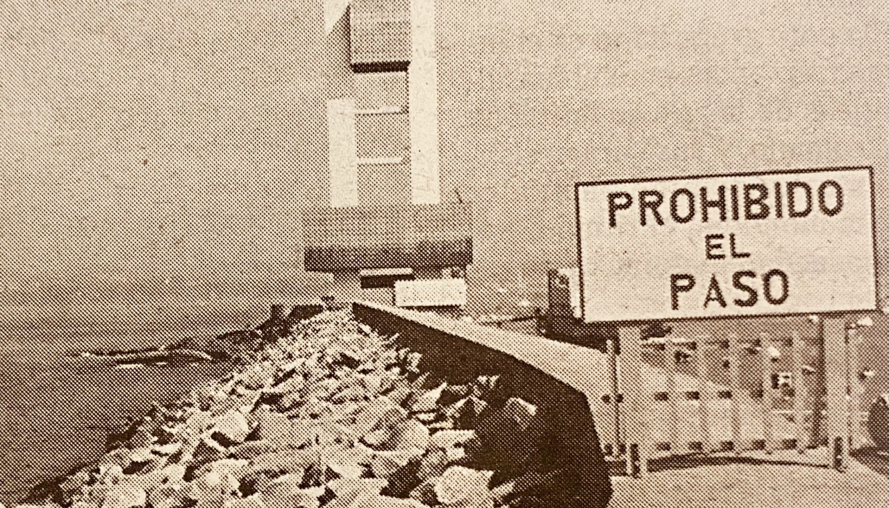 Obras en el dique de abrigo 1997