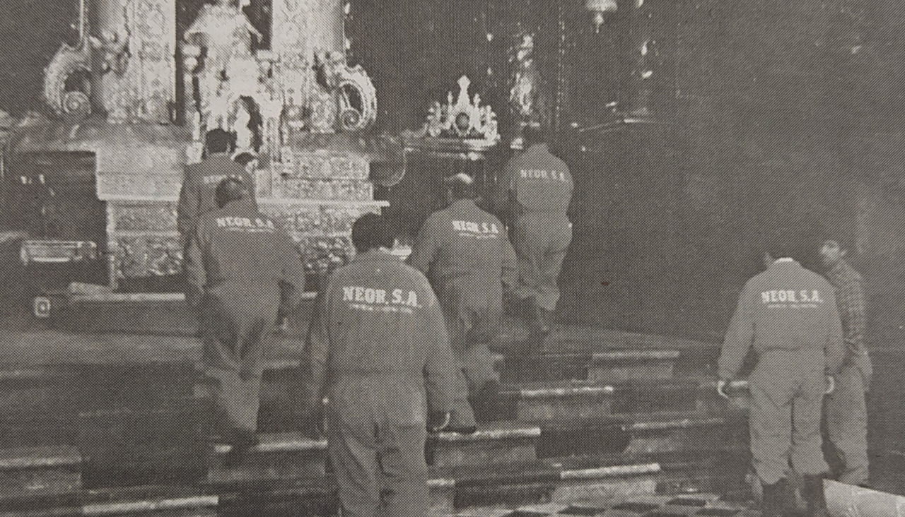 Operarios en la catedral @Jorge Leal