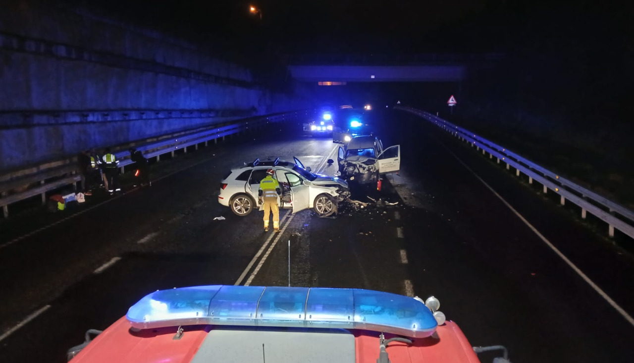 Accidente en la vu00eda u00e1rtabra en Oleirosu00e7