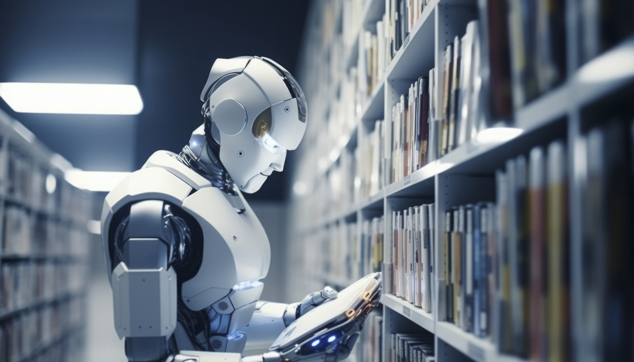 Robot que trabaja como bibliotecario en lugar de humanos