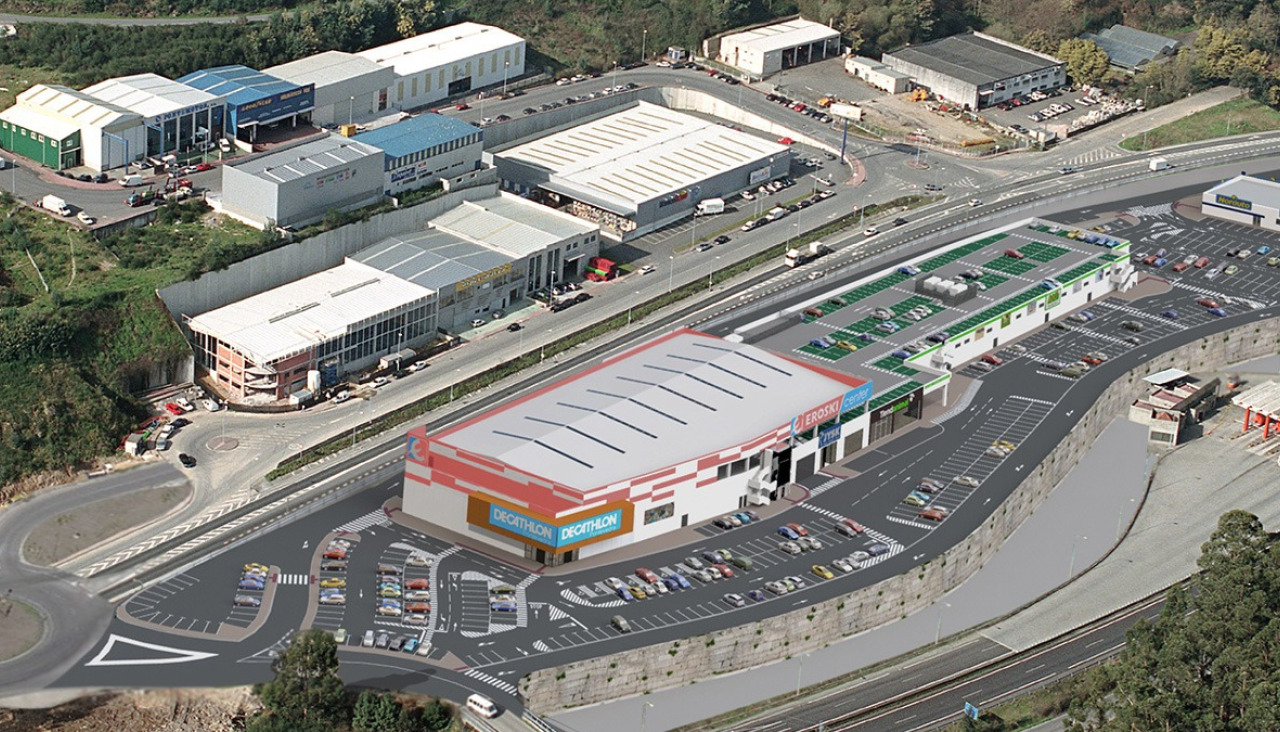 Futuro parque comercial O Bao en Pontevedra
