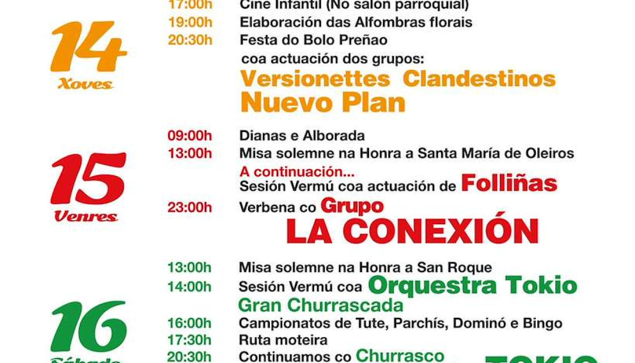 Fiestas de Santa Maru00eda de Oleiros