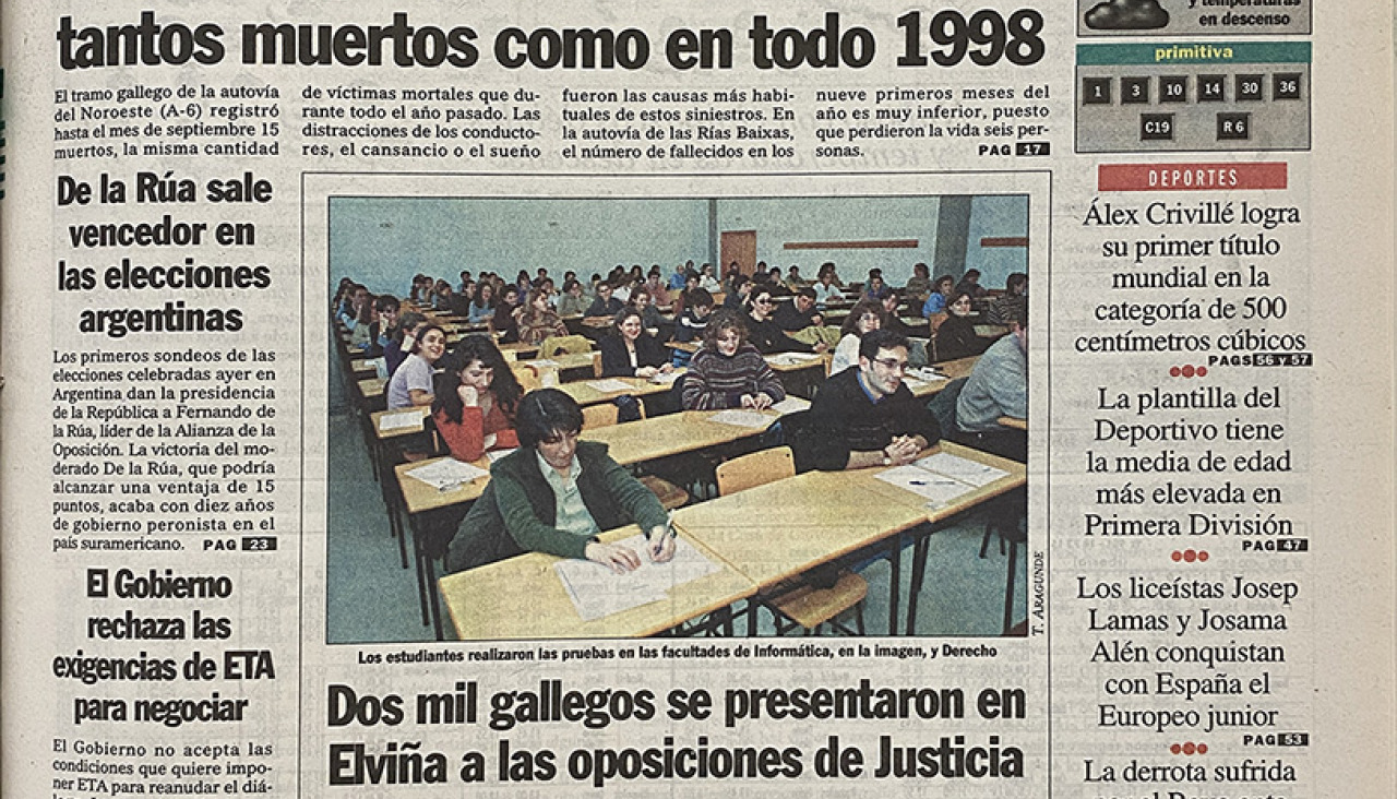 Portada 25 octubre 1999