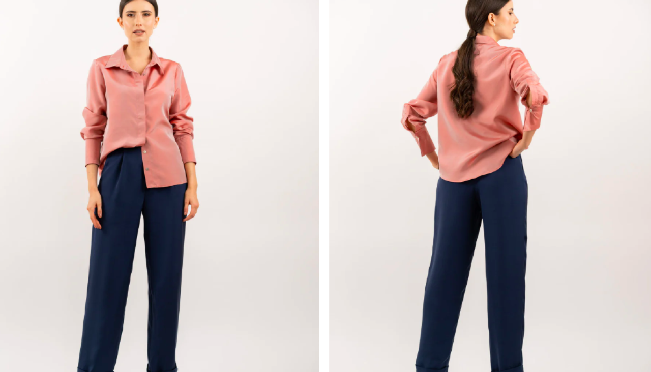 La camisa Peach Whisper de Eternoir