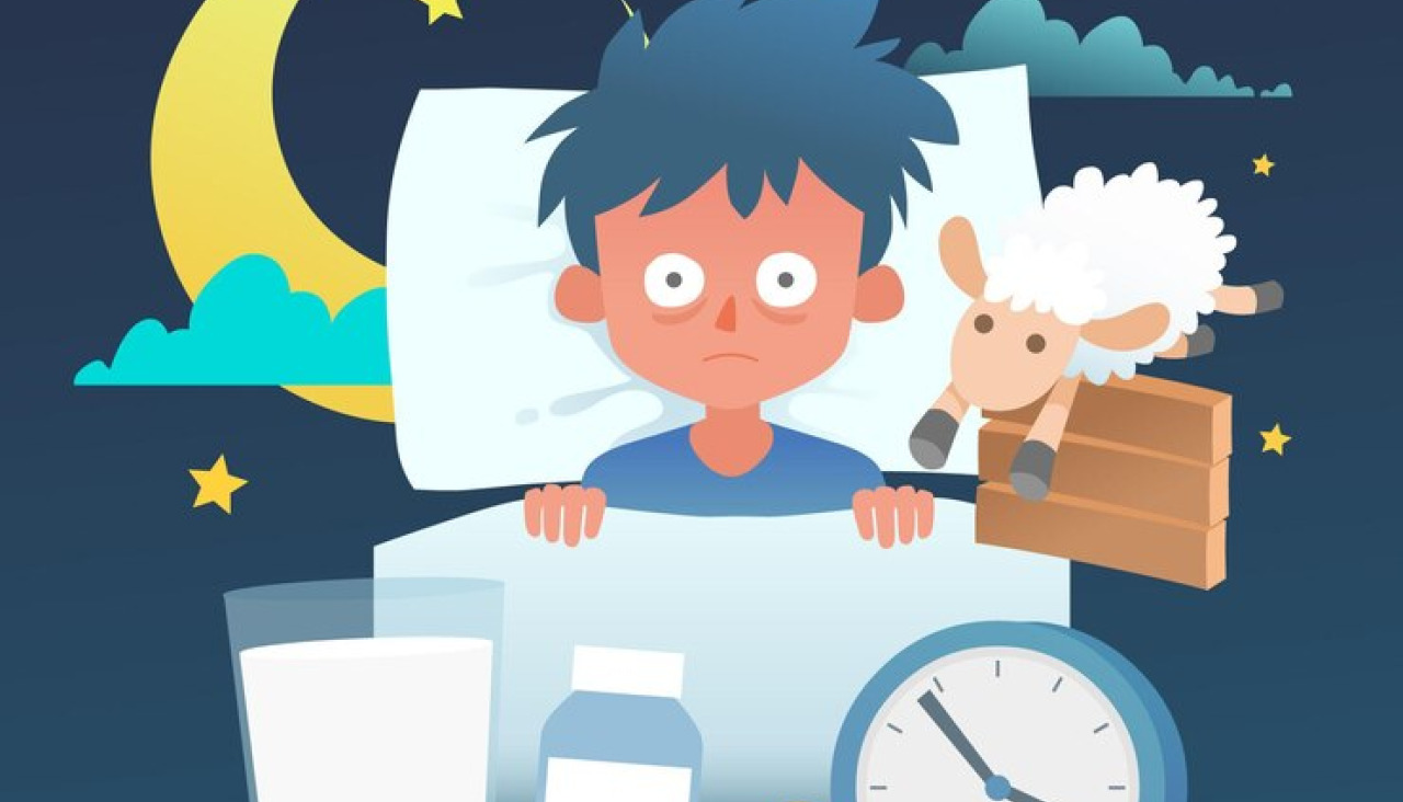 Ilustracion concepto insomnio 52683 45712