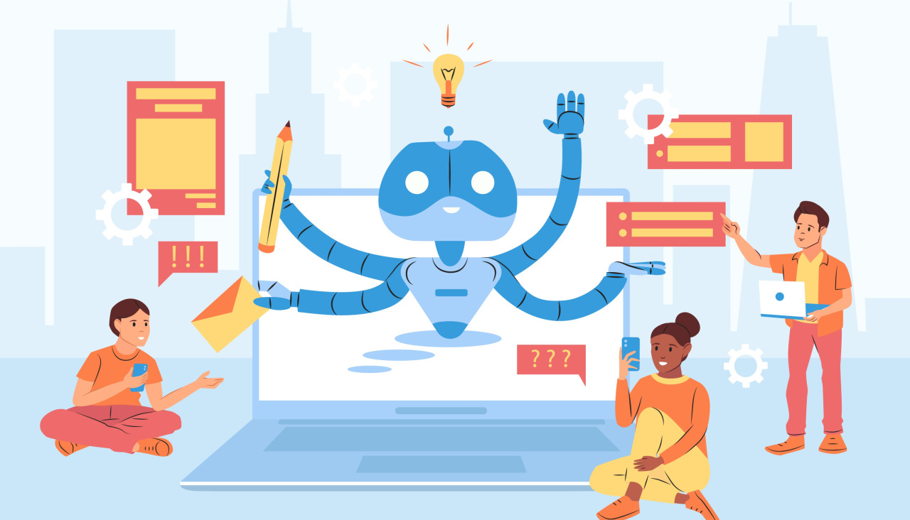 2303 q897 002 s m009 c10 chat bot flat illustration