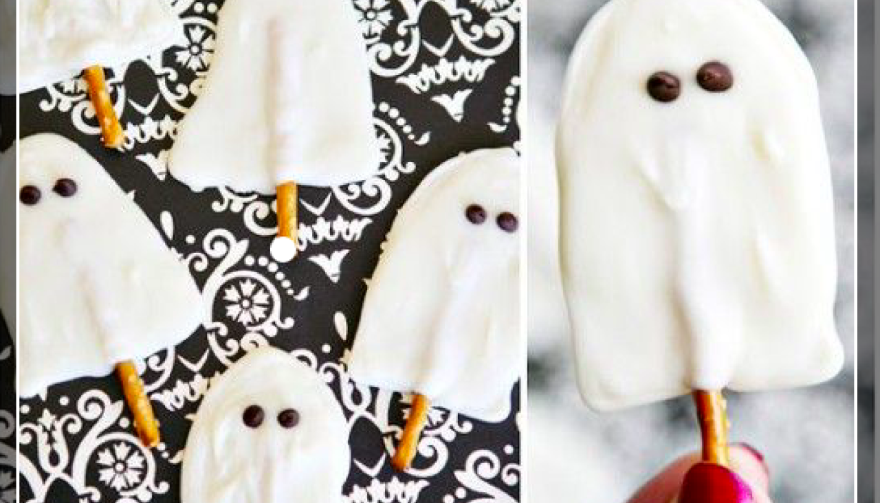 Fantasmas de chocolate blanco