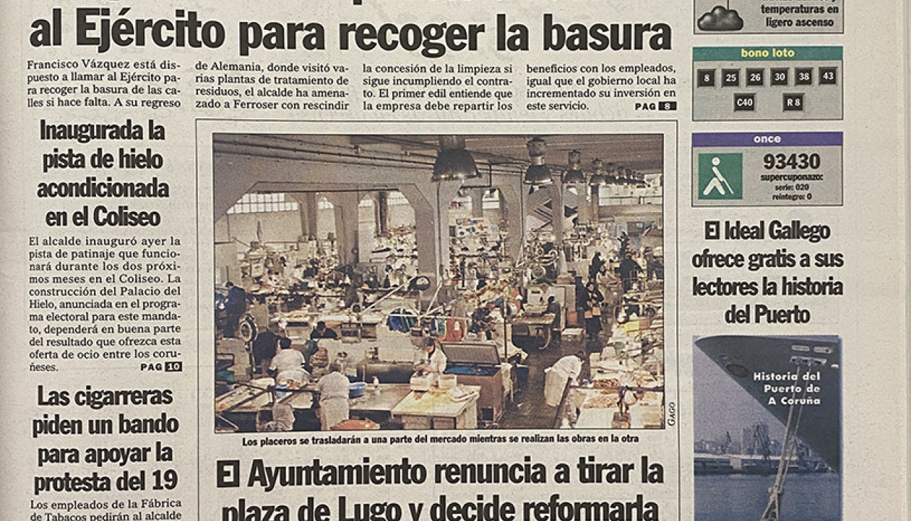 Portada 11 diciembre 1999