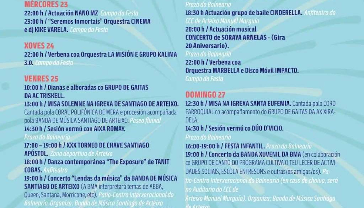 Fiestas del Apóstol de Arteixo