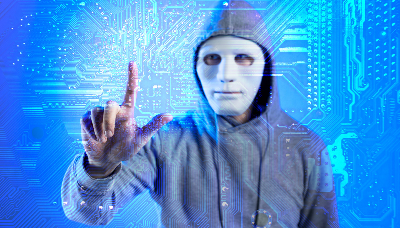 Retrato de hacker con mascara