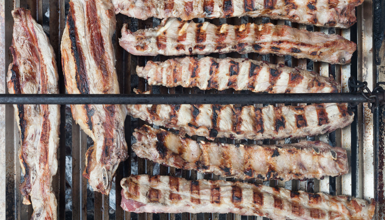 El churrasco, listo para disfrutar