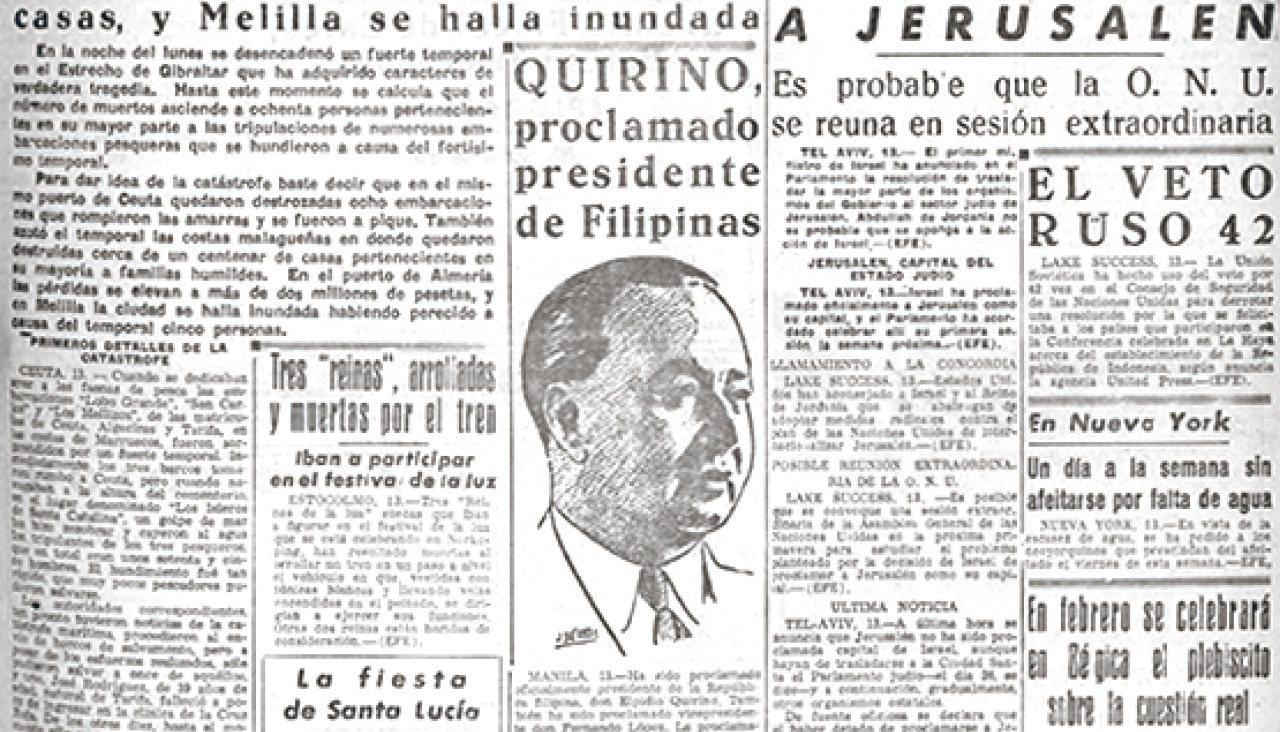 Portada 14 diciembre 1949