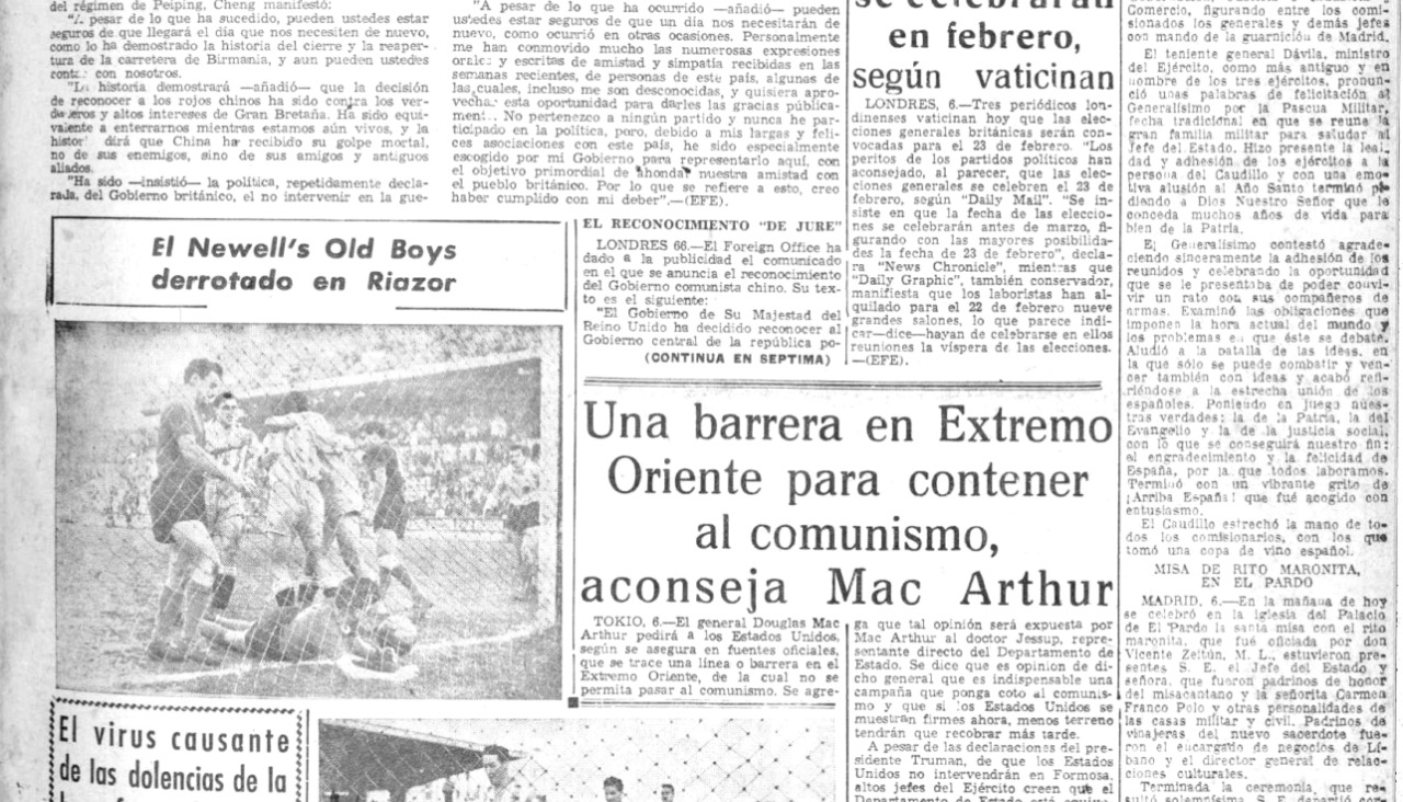 Portada 07 enero 1950