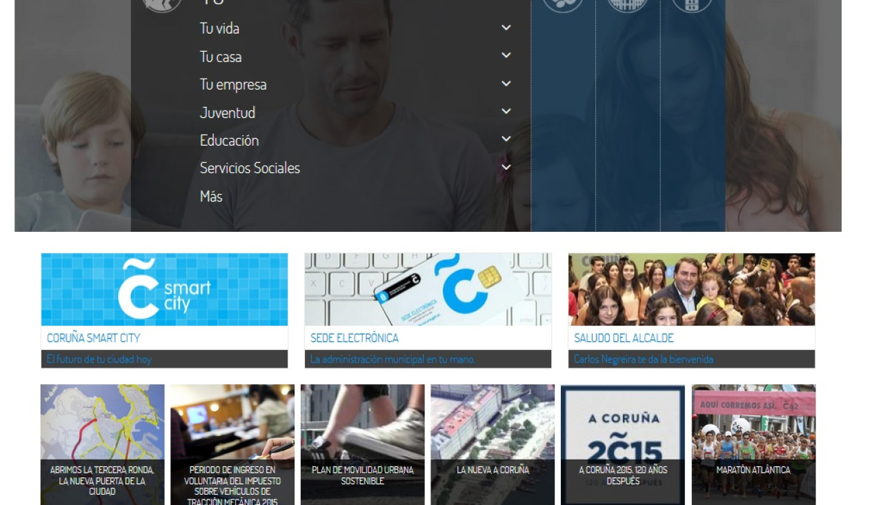 Captura web municipal marzo 2015 @ web archive